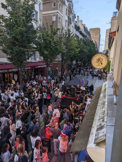 Balcon et set DJ, Fête de la musique Butte aux Cailles